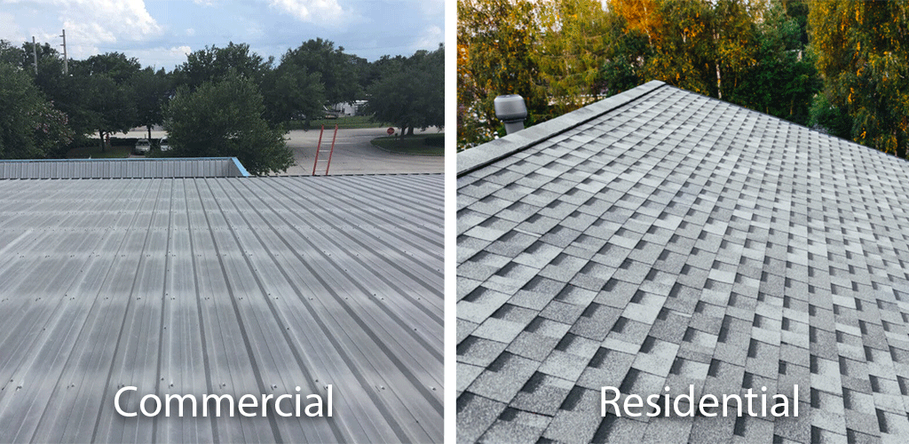 Residential and Commercial Roofing Differences
