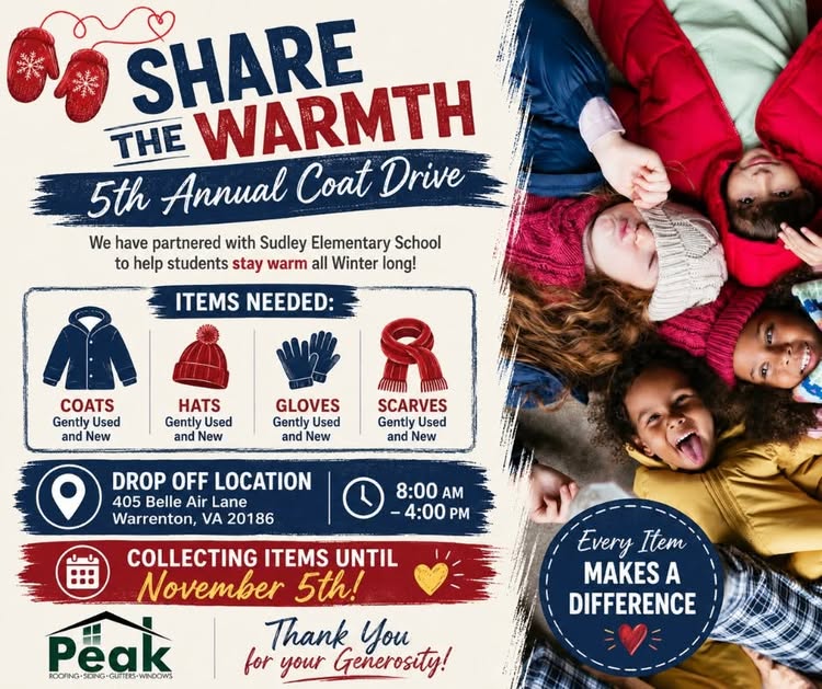 Peak 5th Annual Coat Drive - 2026